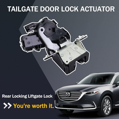 Image of Tailgate Door Lock Actuator, Rear Liftgate Latch Compatible with 2010-2015 Mazda 3, 2013-2016 Mazda CX-5, 2016-2019 Mazda CX-9, Replaces G33M-62-310