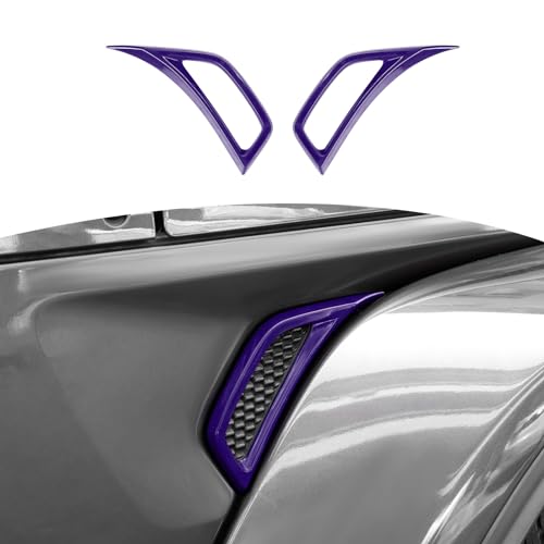 RT-TCZ for Jeep JL Side Fender Vent Decal Trim Cover for Jeep Wrangler JL JLU 2018-Present for Gladiator JT 2020-Present Purple Exterior Accessories 2pcs