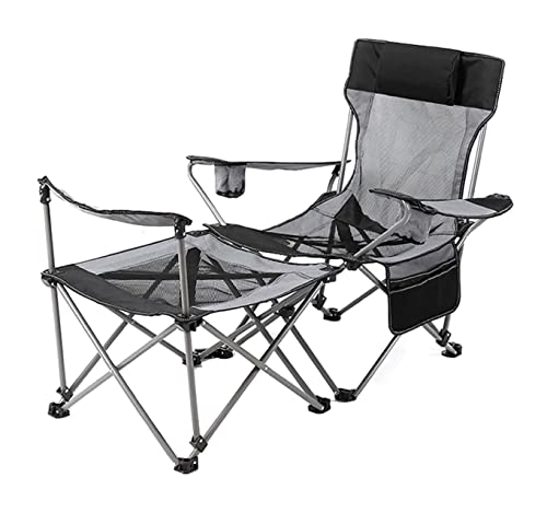 IWENZHKPA Campingstuhl Faltbar Outdoor-Strandstuhl Camping Klappstuhl Rückenlehne Tragbarer Freizeitsitz Sitzen Und Liegen Für Zwei Zwecke Faltbarer Stuhl(B)
