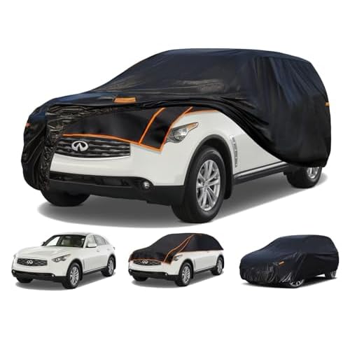 Kayme Hail Protector Car Cover Custom Fit for Ford Bronco 4 Door SUV, Anti Hail Blanket with Multilayer Thickened Design, Hail Proof & All Weather Outdoor Waterproof Full Car Cover for Hail