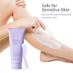 Body & Facial Hair Removal Cream, Gentle Safe for Sensitive Skin, Painless Hair Removal for Women & Men, 3.38 fl oz - Image 3