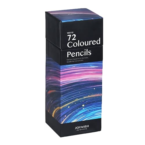 Lot de 72 crayons de couleur professionnels à base d'huile pour adultes et artistes, fournitures scolaires de bureau, artisanat, dessin, croquis, maison, papeterie mignonne