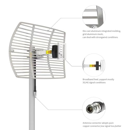 Extenseur D'Antenne WiFi Grid Antenne Extérieure LAN Contre Zone Morte