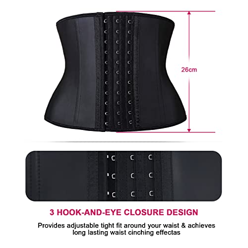 image for YIANNA Waist Trainer for Women Latex Underbust Waist Cincher Corset Sp