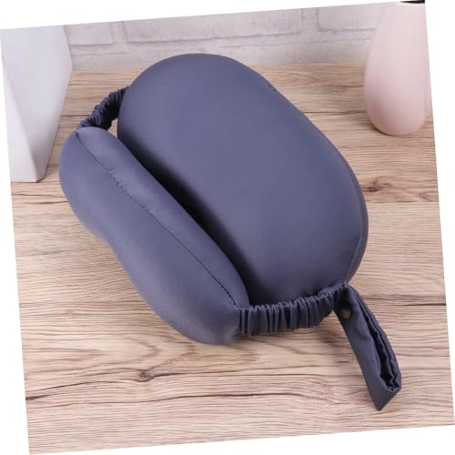 Almohada de viaje con mascarilla de algodón y poliéster miniatura 7