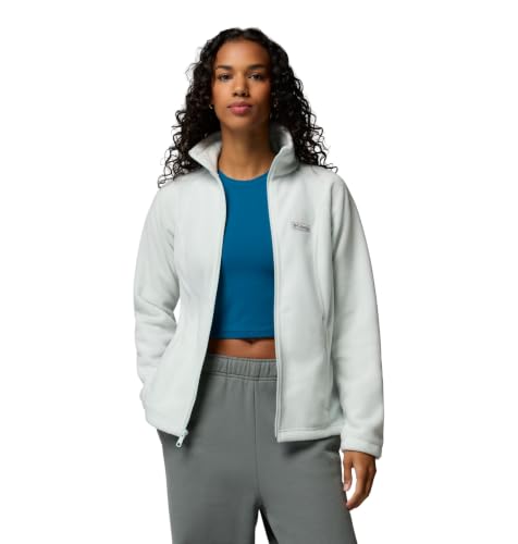 Image of Columbia Women's Plus Benton Springs Full Zip Fleece Jacket, Tea Light, 1X