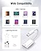 USB C to Lightning Headphone Audio Adapter, Type C Male to Female Lightning Earphone Converter with Charge/Data Transfer, Compatible with iPhone 17/16/15 Plus/Pro/Max, iPad Pro/Air, MacBook（2 Pack）