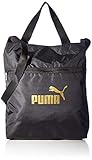 Metall-Zipper mit PUMA Logo PUMA Damen WMN Core Seasonal Shopper Sporttasche, Black-Solid, OSFA
