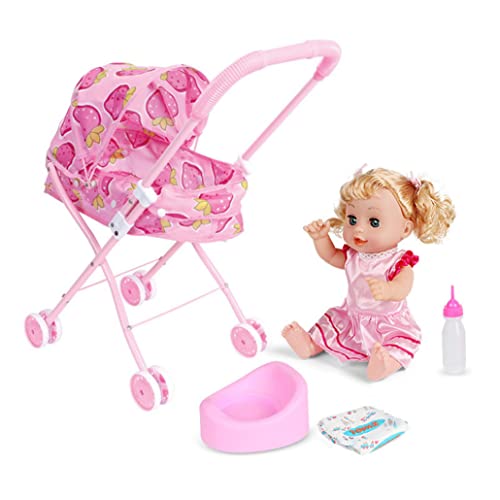 Poussette de poupée bébé avec motif voiture cœur cadeau idéal enfant