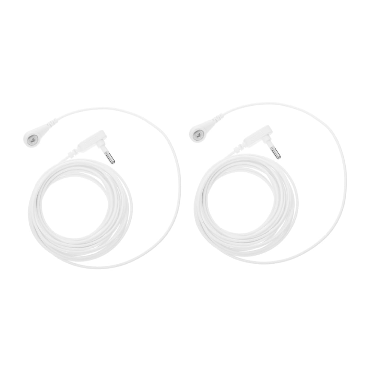 FOMIYES Medical Equipment Grounding Pad Cords 2-Pack 8 Ft PVC Metal Construction for Static Electricity