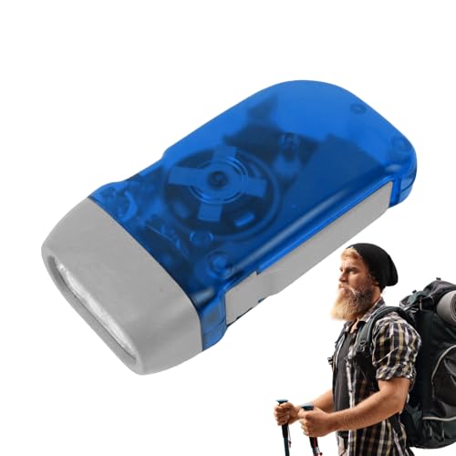 kinrguiyuez 3 LED -Hand Pressende Taschenlampe Hand Kurbel Taschenlampe, wasserdichte Handkurbel -Fackel, tragbares Blitzlicht für Nachtspaziergang,...