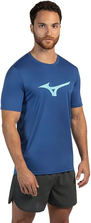 Camiseta Mizuno Run Spark Masculina, Azul, M