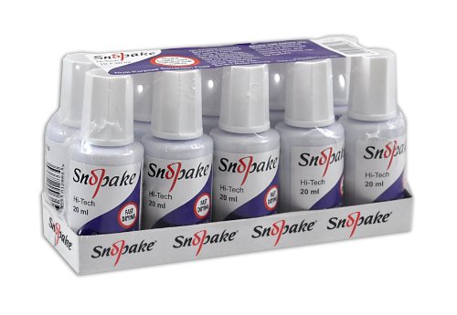 Snopake 13139 Hi-Tech Correction Fluid,white, 20 ml Bottle [Pack of 10]