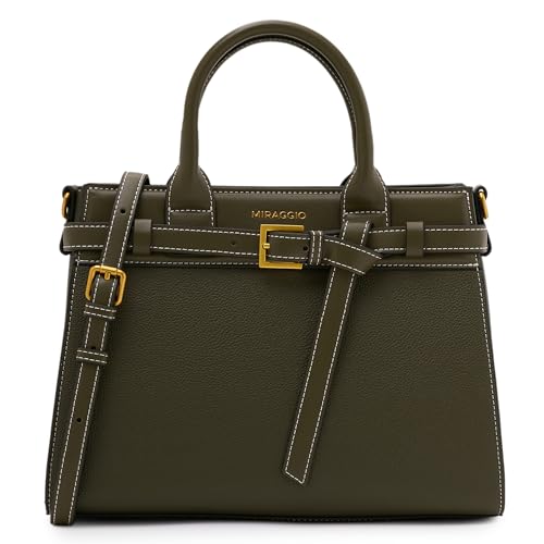 Image of Miraggio Althea Top Handle Satchel Bag With Adjustable & Detachable Strap | Women Handbag | Handbags For Women Office Travel