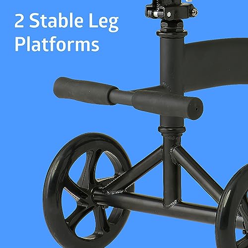 image for Medline Manual Seated Mobility Scooter Knee Walker, 8” Wheels, 300 l