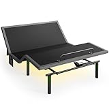 Marsail MS01 Queen Adjustable Bed Base Frame, 4 Ports USB A&C Adjustable Bed Base with Under-Bed Nightlight, 3 Minutes Fast Assembly, Wireless Remote Control Adjustable Bed
