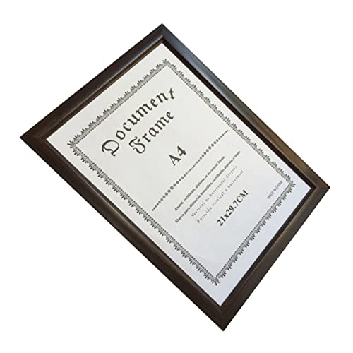 BESPORTBLE 1 Unidade De Caixa De Certificado De Bambu Para Pendurar Na Parede A4