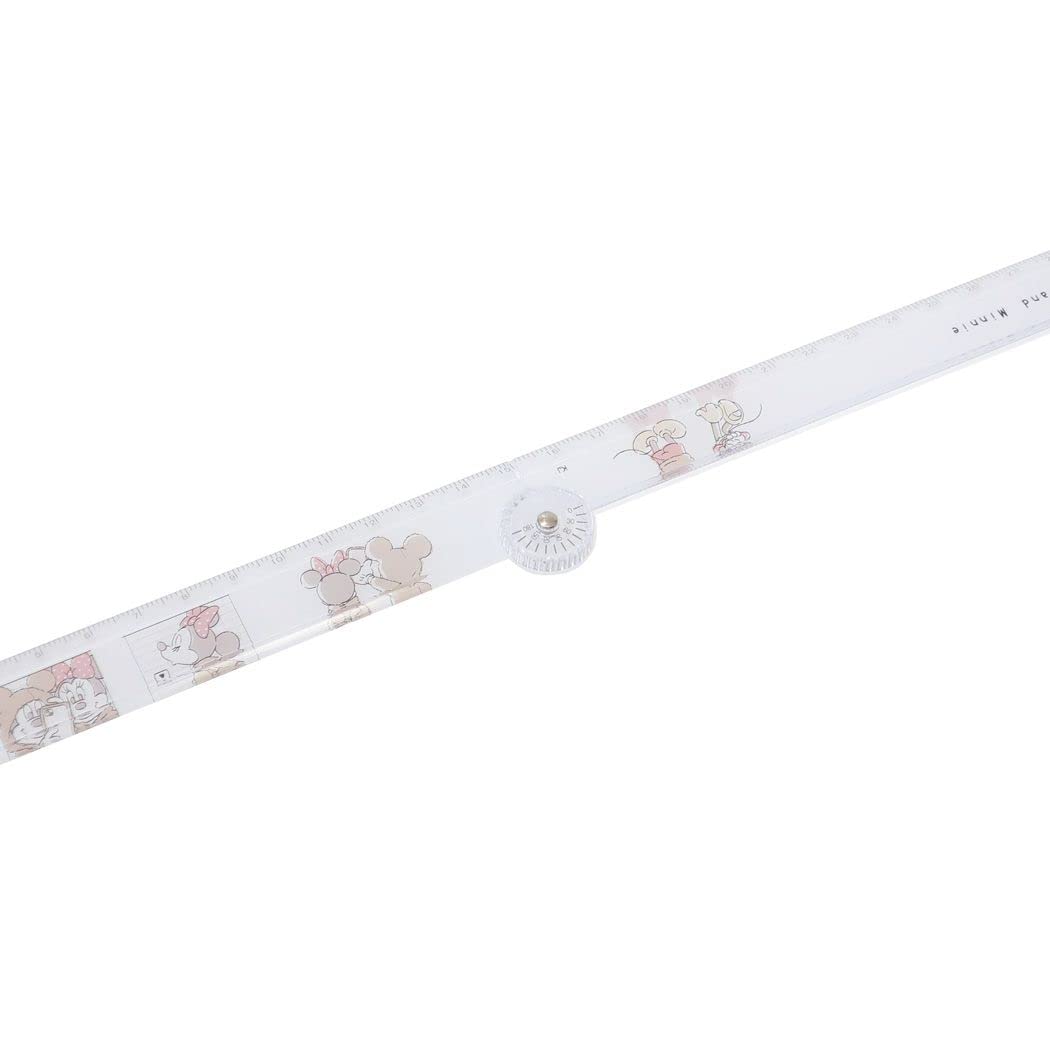 Amazon.co.jp: ミッキー＆ミニー[ものさし]分度器付き折りたたみ30cm