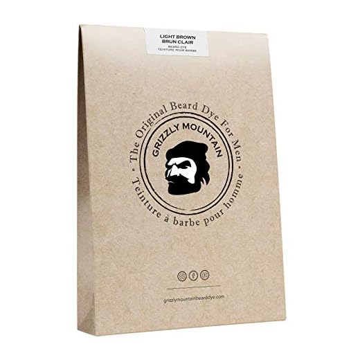 Grizzly Mountain Beard Dye - Organic & Natural Light Brown Beard Dye