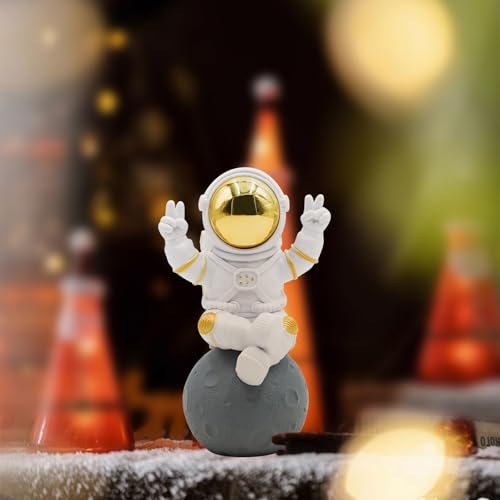 Estatua de astronauta decorativa de 2.9 pulgadas miniatura 2