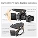 K&F Concept Mini Matte Box, DSLR Camera Matte Box with Carbon Fiber Top Flag Side Wings Square Filters Trays, for 67/72/77/82/95mm Lenses, for 4x5.65 Square ND UV Filter/Circular Filter