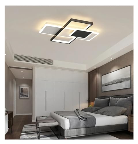 Lampes suspendues LED et lustre noir moderne 110cm télécommandé - 5