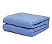 Twin Size 100% Cotton Thermal Blanket (Blue Color)