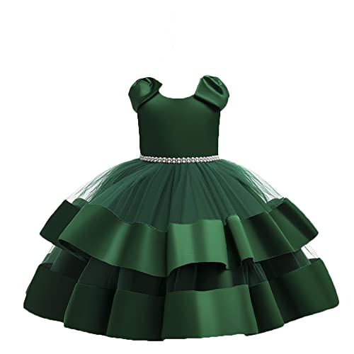 Vestidos para niños de boda y comunión vestido verde de tul para fiesta