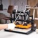VEVOR Leather Cutting Machine, 10.2 x 5.9 in Embossing Plate Manual Die Cutter, 0.47 in Pressure Stroke Leather Embossing Machine, Dual Guide Shafts Die Cut Machine for Various of Materials