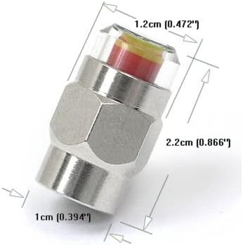 Gozens 1.8-5.6 BAR TPMS Tire Pressure Monitor Valve Stem Cap Tyre Sensor Indicator (2.2 BAR)