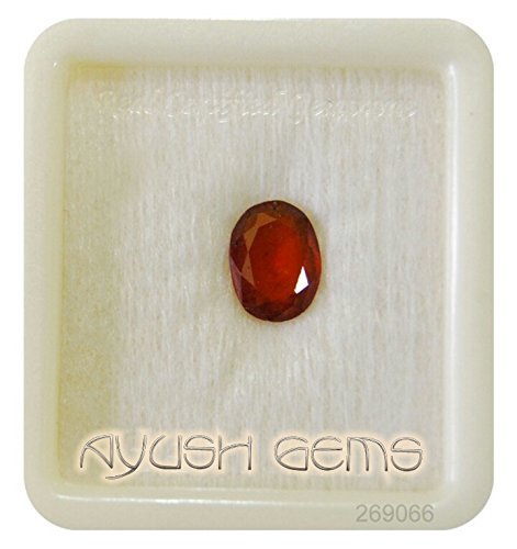 Hessonite gomed stone naturelle bague méditation et équilibre quotidien 6.25 ratti