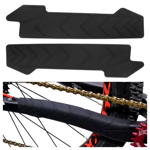 BESNIN Bike Chainstay Protector MTB Silicone Chain Stay Frame Guard Protect Your Bike Frame for Most Bicycle