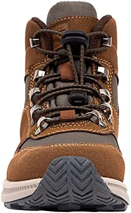 Deer Stags Boy's Peak JR Hiking Boot, Chestnut/Green, 7 Big Kid | Image 4
