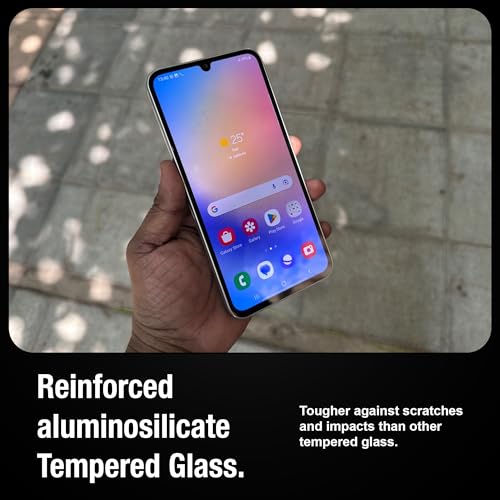 Image of Supershieldz NeoGuard HD+ Tempered Glass Screen Protector Guard for Samsung Galaxy A34, 9H Hardness | Case-Friendly | Easy Installation Kit