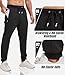 lomsoe 3er-Pack Jogginghose Herren Baumwolle Tapered, Sporthose Herren Lang mit Reißverschlusstaschen, Trainingshose Sweatpants Fleece Slim Fit für Laufen und Fitness(Schwarz, Dunkelgrau, Hellgrau,M)