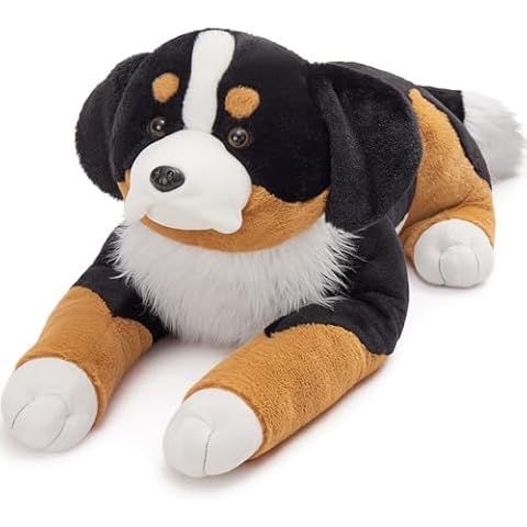 MaoGoLan Giant Bernese Mountain Dog Stuffed Animal Plush Toy, Big Large Jumbo Soft Dog Hugging Pillow Toys, 39.3" Huge Size Cute Fluffy Plushy Oversized Plushie, Gifts for Kids Cover