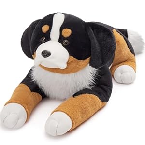 MaoGoLan Giant Bernese Mountain Dog Stuffed Animal Plush Toy, Big Large Jumbo Soft Dog Hugging Pillow Toys, 39.3″ Huge Size Cute Fluffy Plushy Oversized Plushie, Gifts for Kids