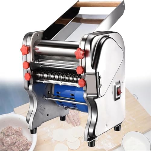 550W Electric Dough Roller Sheeter Machine for Pizza, Pasta, Noodles & Lasagne - Commercial & Home Use - FKM200, High Efficiency Pizza Roller, Easy to Use