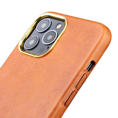 Coque iPhone 12 Pro en cuir uni noir avec doublure souple et élégante