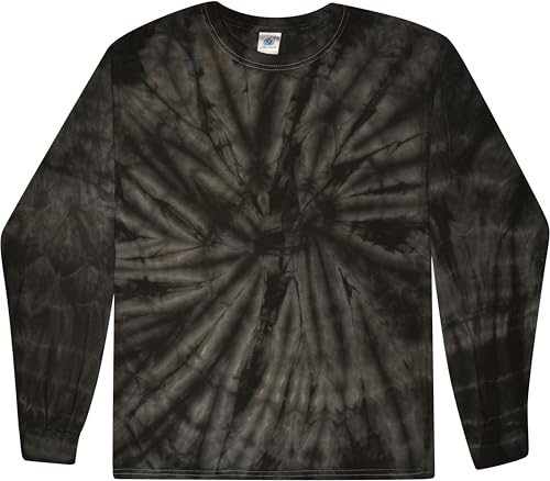 Image of Colortone Tie Dye T-Shirts for Boys and Girls - Unisex Long Sleeve Tie-Dye T Shirts for Kids