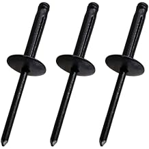 Jiozermi 60 Pcs Aluminum Blind Rivets, 3/16 x 1 Pop Rivets Assortment, Black