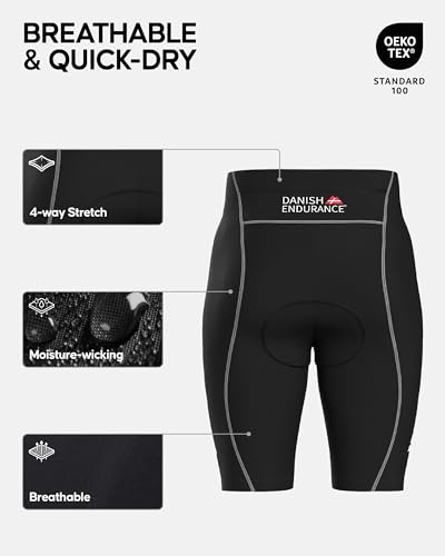 Danish Track Cycling Kit DANISH ENDURANCE Padded Cycling Shorts