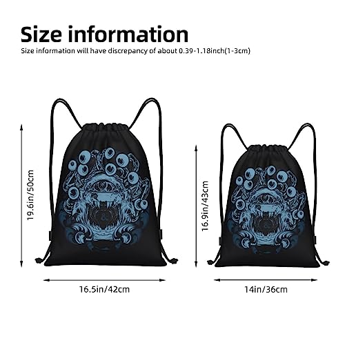 Dungeons Game Drawstring Backpack Dragons Sports Gym Bag Foldable Bag For Beach Yoga Medium4