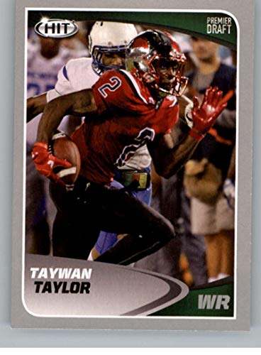 2017 SAGE Hit Premier Draft Silver Football #81 Taywan Taylor Western Kentucky Hilltoppers