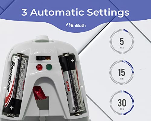 Automatic Air Freshener Spray Dispenser (2-Pack) Wall Mounted or Free Standing, Commercial and Home Use, Multiple Time Scent/Mist Release Settings for Room/Restroom Sprayer (White) by EnBath - Image 4