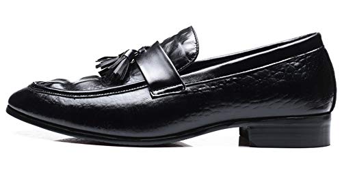 Santimon Mens Tassel Fringe Penny Loafers Fashion Casual Slip On Driving Wedding Prom Shoes Moccasins3