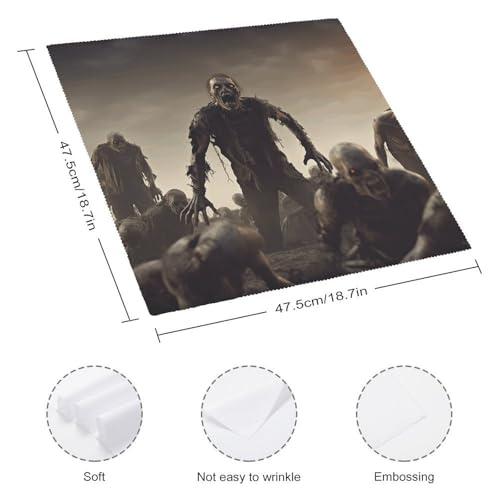 Many Zombie Servilletas de Tela 2 PCS miniatura 2
