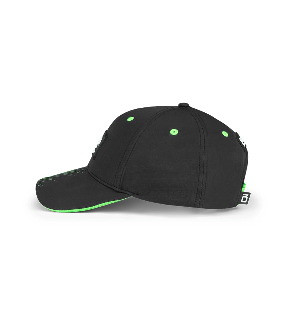 Stake F1 Kick Sauber Offizielles Team Kinder Baseball Cap 2025 Schwarz Grün Verstellbar, schwarz / grün, Einheitsgröße
