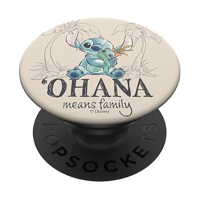 Disney Lilo & Stitch Ohana Means Family Sketch Logo PopSockets Adhesive PopGrip