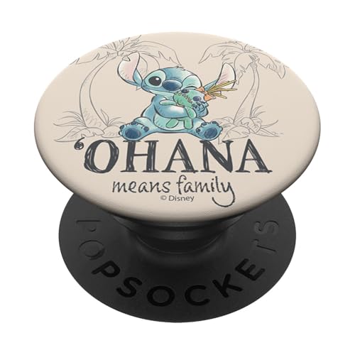 Disney Lilo & Stitch Ohana Means Family Sketch Logo PopSockets Adhesive PopGrip